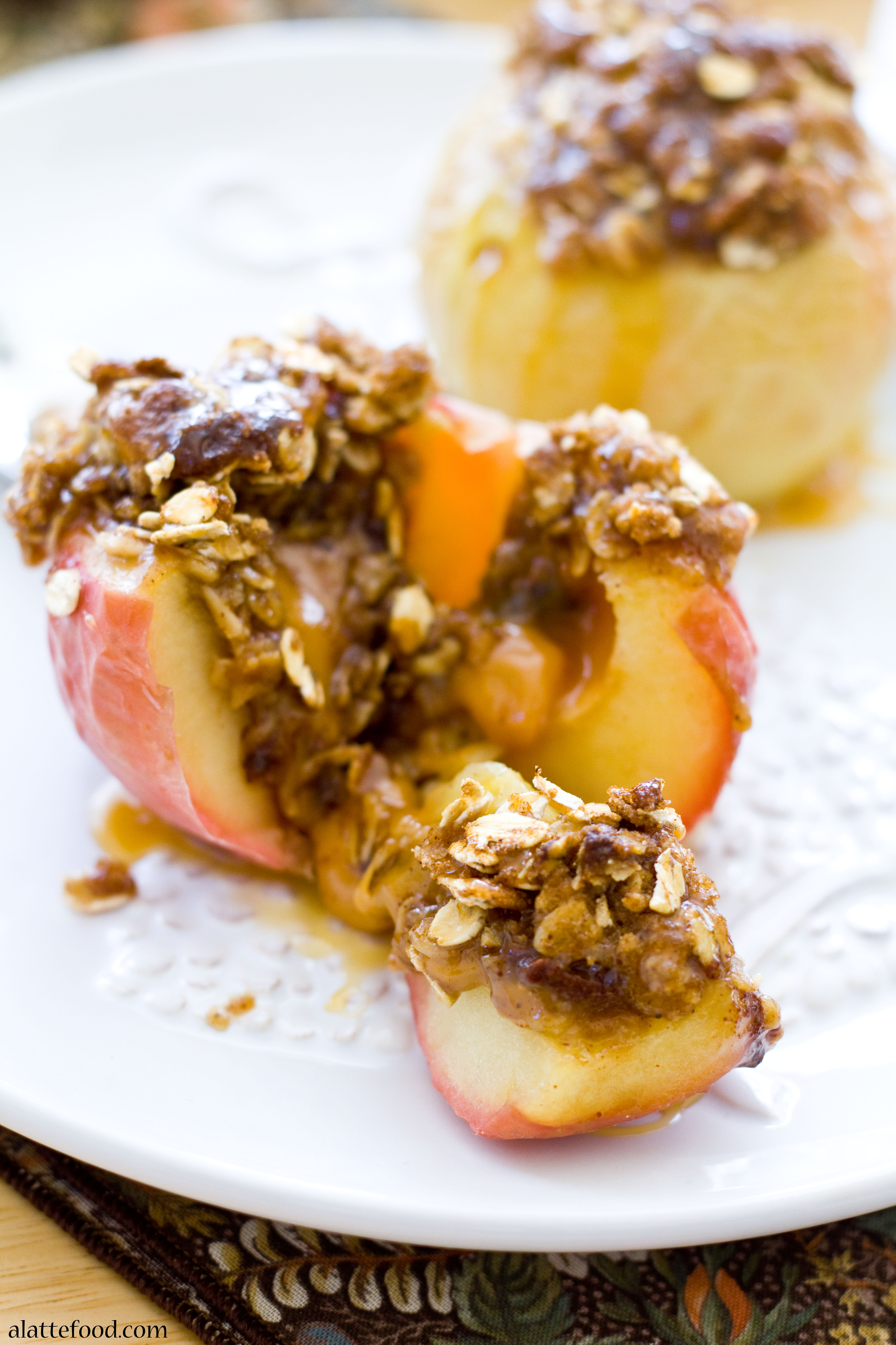 Caramel Stuffed Baked Apples