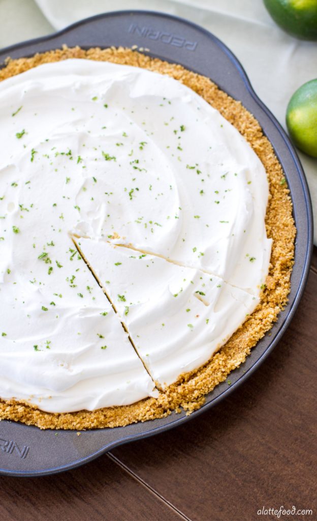 Lighter NoBake Key Lime Frozen Yogurt Pie  A Latte Food