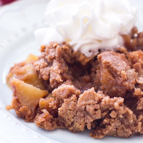Apple Cinnamon Crockpot Dump Cake Recipe - Pumpkin 'N Spice