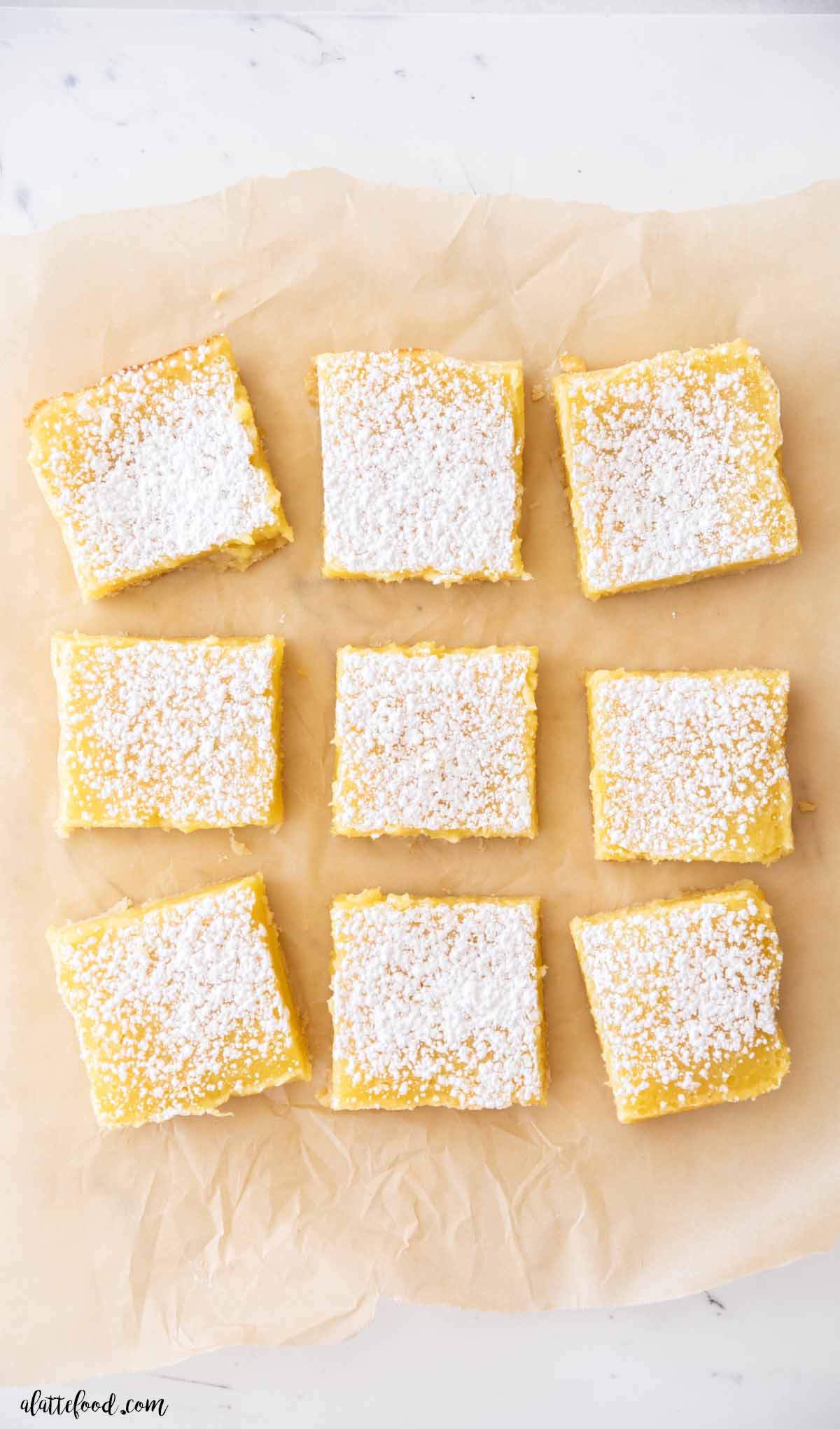 Classic Lemon Bars - A Latte Food