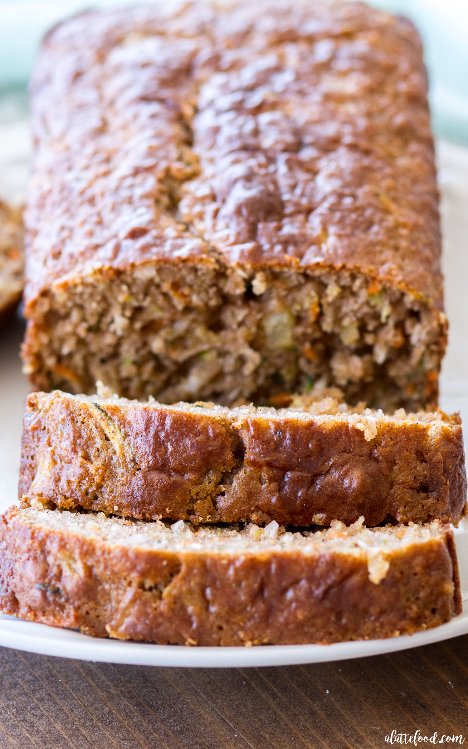 Pineapple Carrot Zucchini Bread + Video - A Latte Food