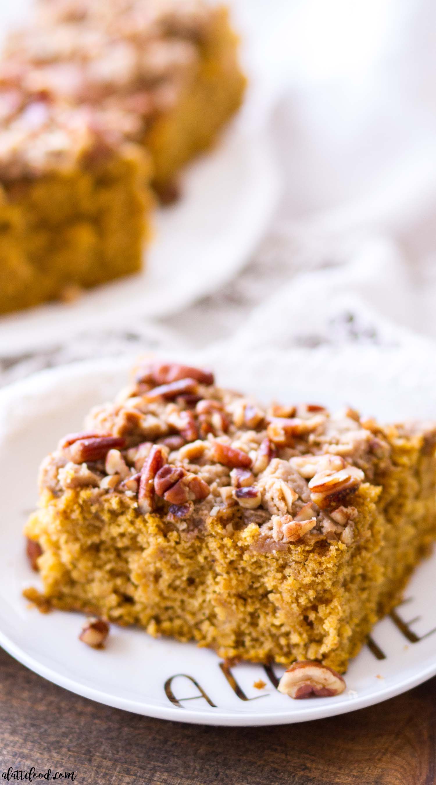 Pecan Pumpkin Coffee Cake - A Latte Food