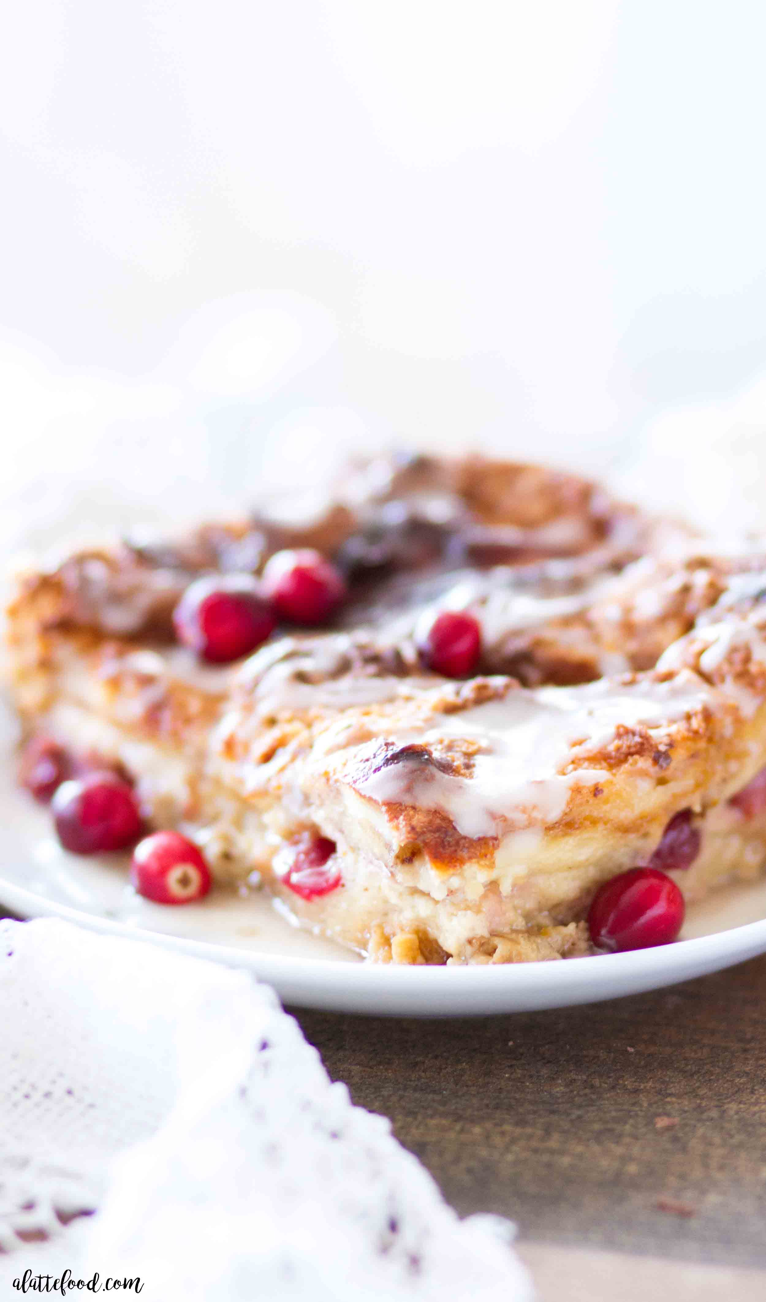 Cranberry Orange Bread Pudding - A Latte Food