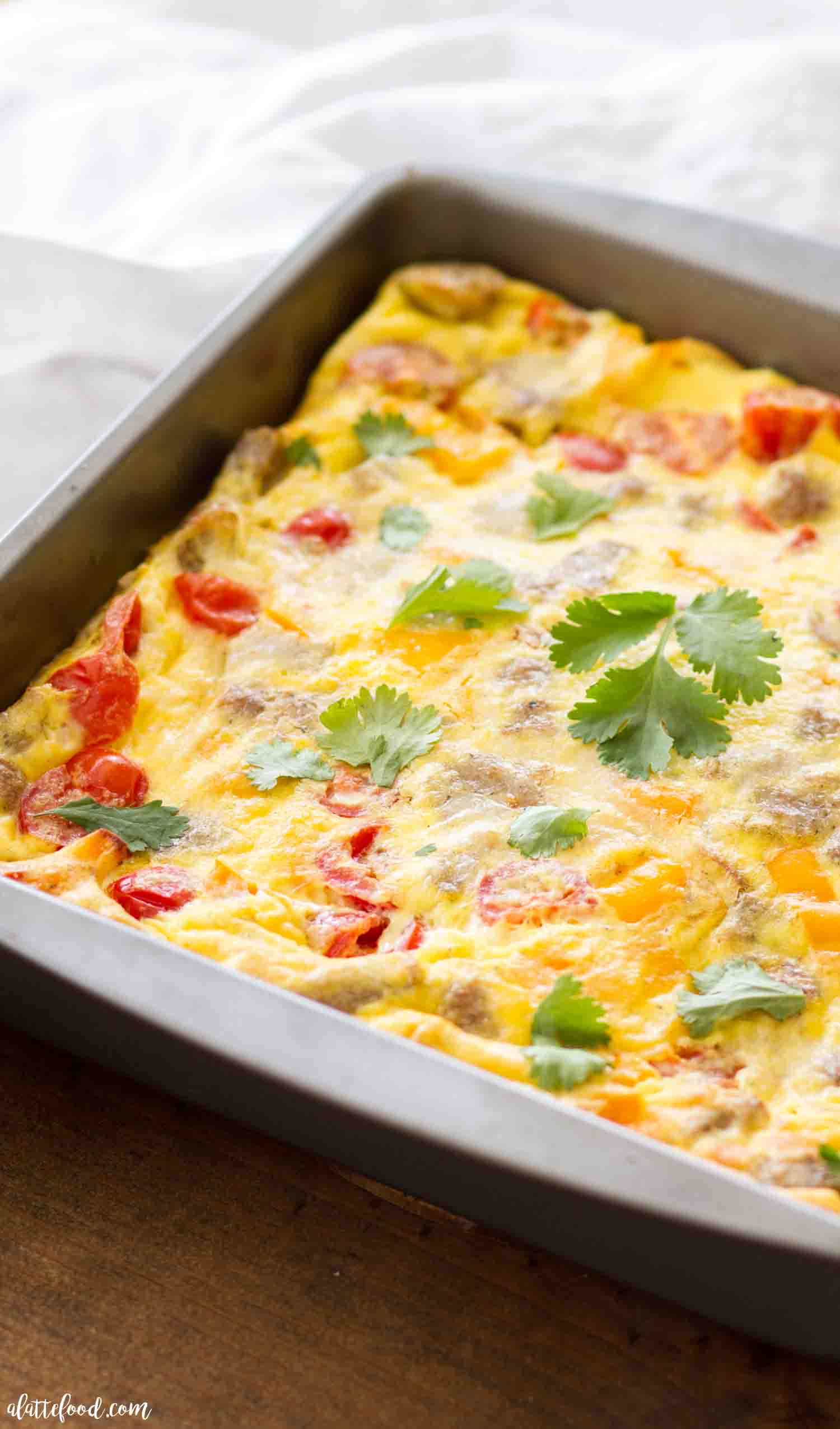 Southwestern Potato And Sausage Breakfast Casserole - A Latte Food